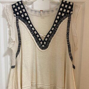 New Free People Sleeveless Peasant Top S